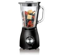 Melissa 16180113 Blender avec 5 vitesses Volume 1,5 l Puissance 500 W Nombreux accessoires Noir