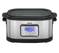 Melissa 16310170 Mijoteuse sous vide, chauffe-saucisses et sous vide pour cuisine cuisson à basse température, 8,5 l, 520 W, acier inoxydable/noir, brosse en acier inoxydable
