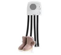 Melissa 16540012 Sèche-Chaussures électrique - Chauffe-Chaussures et Bottes - Chauffage avec Ventilateur et minuterie - pour 2 Paires de Chaussures/Gants - Blanc Clair
