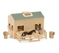 Melissa & Doug | Étable En Bois Pliante Et Portative | Pour garçon ou fille | 3+