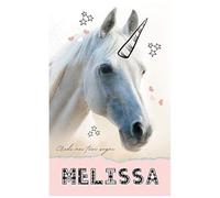 Melissa: Diario Unicorno Personalizzato Con Nome Per Figlia Regalo Di Compleanno Per Melissa 90 Pagine A Righe, Piccolo Formato A5 Taccuino, Diario Della Gratitudine, Segreto, Diario Personale P
