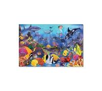 Melissa & Doug Puzzle de sol 10427 – Thème sous-marin – 48 pièces
