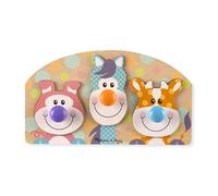 Melissa & Doug 13440 First Play Wooden Jumbo Peg Farm Animal Puzzle