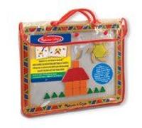 Melissa & Doug - 13590 - Loisir Créatif - Nécessaire De Blocs Magnétiques À Motifs En Bois