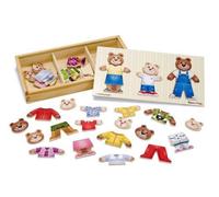 Melissa & Doug - 13770 - Wooden Bear Family Dress Up Puzzle