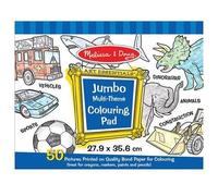Melissa & Doug - 14226 - Loisir Créatif - Bloc À Colorier Jumbo À Thèmes Multiples