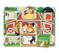 MELISSA & DOUG - 14592 - LOISIR CRÉATIF - MAGNETIC FARM HIDE & SEEK BOARD G