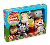 Melissa & Doug 19118 Ensemble de marionnettes Safari (6 pièces), multicolore Multicolore G