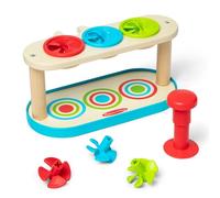 Melissa & Doug Jouet Toupies à associer et pousser – Filles & garçons dès 2 ans – Certifié FSC
