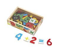 Melissa & Doug Aimants Chiffres et Signes en Bois, 37 pièces magnétiques en Bois, Jouets d'apprentissage, Jouet Montessori en Bois, Jouet créatif, Cadeau pour garçon ou Fille de 3 4 5 6 7 Ans