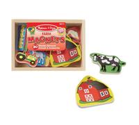 Melissa & Doug Aimants en bois La Ferme, 20 Animaux magnétiques, Jouet Montessori en bois, Jouet créatif, Jouet éducatif, Jouet de développement, Cadeau pour garçon ou fille de 3 4 5 6 7 ans