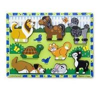 Melissa & Doug Animaux Chunky puzzle 8 pièces Multicolore, Multicolore G