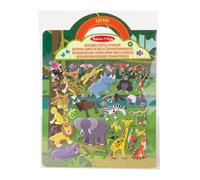 Melissa & Doug Autocollants En Relief Repositionnables - Safari, Livres d'activités, Autocollants reutilisables, Loisirs créatifs pour filles et garçons de 3 4 5 6 7 ans