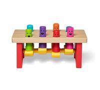 Melissa & Doug Banc À Marteler De Luxe, Banc de frappe avec un marteau, Jeux d'éveil et de Premier Âge, Jouet de développement, Jouets en bois, Cadeaux pour garçons ou fille de 2 3 4 ans