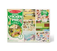 Melissa & Doug – Livre d'autocollants Habitats – Stickers animaux réutilisables – 3 ans +