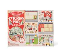 Melissa & Doug - Livre d'autocollants réutilisables Ma ville - Pack Avions et Voyages - 3-7 ans