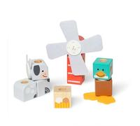 Melissa & Doug – Coffret de blocs en bois Blockables Amis de la Ferme à emboîter, 16 pièces, FSC