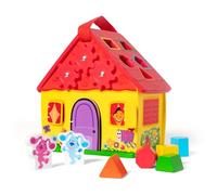 Melissa & Doug Blue's Clues & You Maison en bois à emporter, Jouets de développement en bois pour enfants, Jouet d'eveil, Trieur de formes pour enfants, 3+, Cadeau pour garçon ou fille