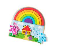 Melissa & Doug Blue's Clues & You Puzzle à empiler Arc-en-Ciel en bois |Jouet éducatif |super cadeau pour garçon ou fille