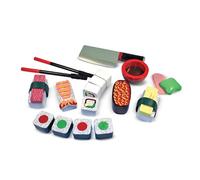 Melissa & Doug - Boîte De Sushis 24 Pièces - Aliments En Bois - Jouet Montessori - Jeu Imitation - Jouet En Bois - Jeu D'Activité, De Développement Et D'Apprentissage - Cadeau Enfant 3 Ans Et +