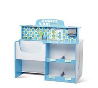 Melissa & Doug - Cabinet Vétérinaire pour Enfants - Espace Toilettage Radio Table Examination - Jeu Imitation - Jouet D'Activité, De Développement Et d'apprentissage - Cadeau Enfant 3 Ans Et +