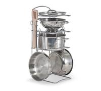 Melissa & Doug Batterie de cuisine Poêlons et casseroles métalliques Multicolore