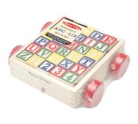 Melissa & Doug Chariot de blocs ABC classique 1 unit (paquet de 1)