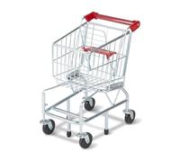 Melissa & Doug - Chariot De Supermarché - Chariot Epicerie pour Enfant sur roulettes - Jeu Imitation Shopping - Jouet D'Activité, De Développement Et d'apprentissage - Cadeau Enfant 3 Ans Et +