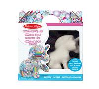 Melissa & Doug - Kit créatif de collage facile de licorne en papier mâché avec des autocollants