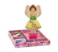Melissa & Doug- Coffret Personnage Bois magnétique Nina la Danseuse 27 pièces, 3554