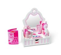 Melissa & Doug - Coiffeuse Beauté 18 Pièces - Jouet en Bois - Activité Manuelle Enfant - Loisir Créatif - Jouet D'Activité, Développement Et Apprentissage - Cadeau Enfant 3 Ans Et + -