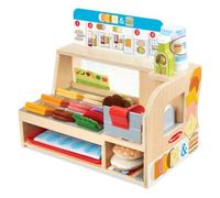 Melissa & Doug – Comptoir à sandwichs en bois 56 pièces avec accessoires – Cadeau enfant 3 ans et +