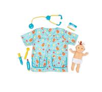 Melissa & Doug Costume d'infirmière pédiatrique (8 pièces) - Comprend une poupée, un stéthoscope