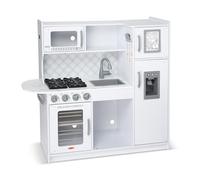 Melissa & Doug Cuisine-jouet de petit chef en bois pour enfants avec distributeur - Blanc nuage - Jeu de cuisine pour enfants, jeu de cuisine pour les tout-petits et les enfants de 3 ans et plus