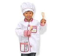 Melissa & Doug Déguisement Cuisinier Chef, Costume pour filles et garçons avec accessoires,Jeu de rôle,Jouet créatif, Cadeau pour enfants 3+,Parfait pour halloween ou carnaval
