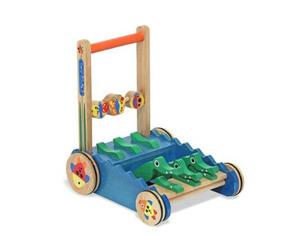 Melissa & Doug Deluxe Chomp & Clack Alligator Push Toy
