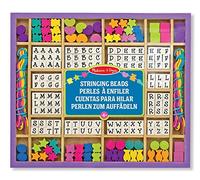 Melissa & Doug Coffret 200 Perles Bois À Enfiler