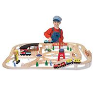 Melissa & Doug | Ensemble De Chemin De Fer En Bois | Pour garçon ou fille | 3+