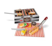 Melissa & Doug- Ensemble Barbecue en Bois, 19280, Multicolore