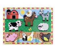 Melissa & Doug Ferme Chunky puzzle 8 pièces Multicolore, Multicolore G