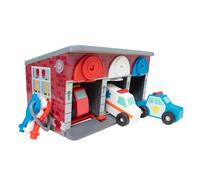 Melissa & Doug - Garage Lock & Roll 7 pièces (Jouet en bois) avec clés et véhicules de secours