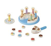 Melissa & Doug Gâteau D’Anniversaire En Bois | Jouets alimentaires en bois pour enfants | 3+ | Cadeau pour garçon ou fille