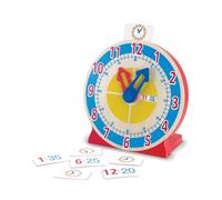 Melissa & Doug – Horloge d'apprentissage en bois, jouet éducatif Montessori pour garçons et filles