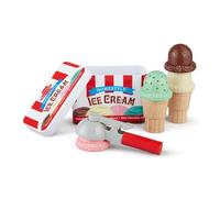 Melissa & Doug Scoop & Stack Ice Cream Cone Playset , Pretend Play Food , 3+ , Gift for Boy or Girl