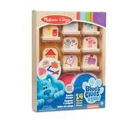 Melissa & Doug Jeu de Timbres en Bois Blue's Clues & You, Tampons, 8 Timbres et 2 tampons d’Encre, Jouet créatif, Loisirs créatifs, Cadeau pour Filles et garçons de 3 4 5 6 7 Ans