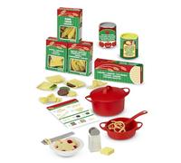 Melissa & Doug - Jeu Pâtes En Feutrine + Accessoires De Cuisine 5 Pièces - Jeu Imitation - Jouet D'Activité, De Développement Et D'Apprentissage - Cadeau Enfant 3 Ans Et +