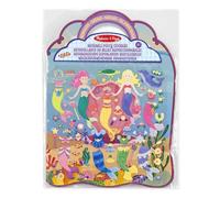 Melissa & Doug Autocollants En Relief Repositionnables - Sirènes, Livres d'activités, Autocollants reutilisables, Loisirs créatifs pour filles et garçons de 3 4 5 6 7 ans