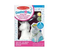 Melissa & Doug - Kit créatif Décore ta propre tirelire licorne Ma création ! avec 6 pots de peinture, colle à paillettes et pinceau