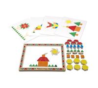 Melissa & Doug - 13590 - Loisir Créatif - Nécessaire De Blocs Magnétiques À Motifs En Bois