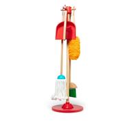 Melissa & Doug Kit de Nettoyage en bois pour enfants, 6 pièces, Jeu d'imitación en bois, Jouet éducatif et créatif, Jouet Montessori,Cadeau pour garçons et filles de 3 4 5 6 7 ans
